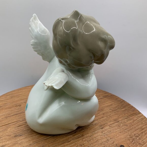 Lladró Vintage Angel Dreaming Porcelain Figurine - Picture 6 of 7